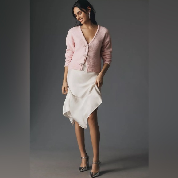 NWT MAEVE SPARKLE BOW CARDIGAN SWEATER - Picture 3 of 4